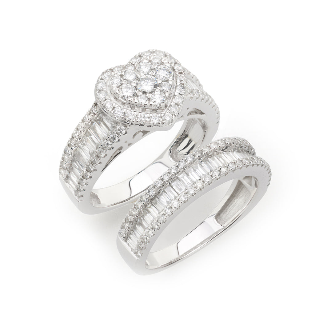 Heart Shaped Bridal Set