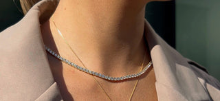 Ladies Lab Grown Necklaces