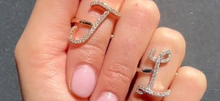Ladies Initial Rings