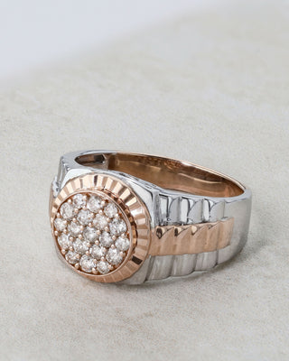 Rootbeer Rose Gold and Diamond Ring