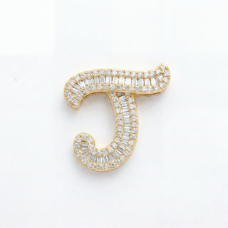 Classic Diamond Baguette Initial