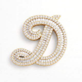 Classic Diamond Baguette Initial