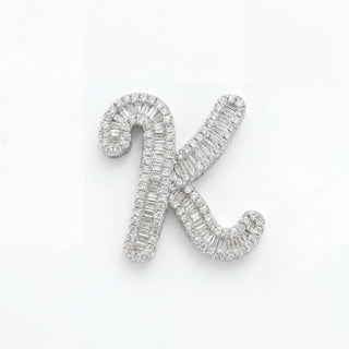 Classic Diamond Baguette Initial