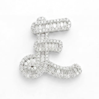 Classic Diamond Baguette Initial