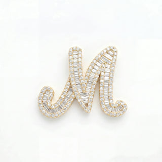 Classic Diamond Baguette Initial