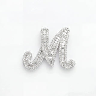 Classic Diamond Baguette Initial