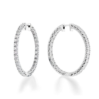 Diamond Illusion Hoops