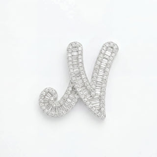 Classic Diamond Baguette Initial