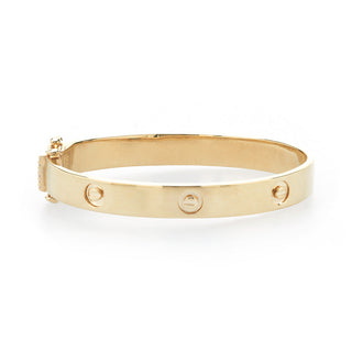 Gold Screw Bangle