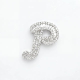 Classic Diamond Baguette Initial