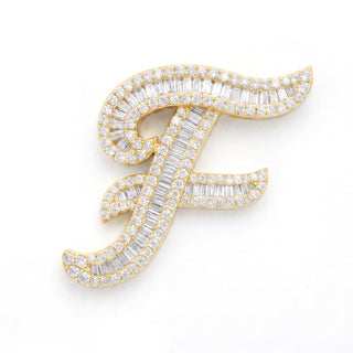 Classic Diamond Baguette Initial
