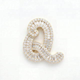 Classic Diamond Baguette Initial