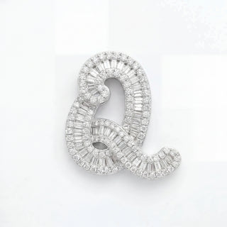 Classic Diamond Baguette Initial