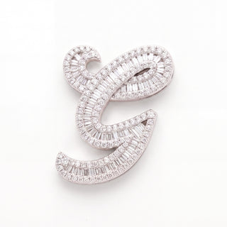 Classic Diamond Baguette Initial