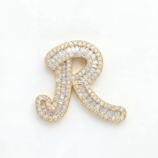Classic Diamond Baguette Initial