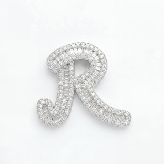Classic Diamond Baguette Initial