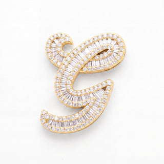 Classic Diamond Baguette Initial