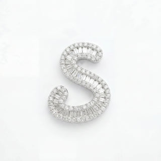 Classic Diamond Baguette Initial