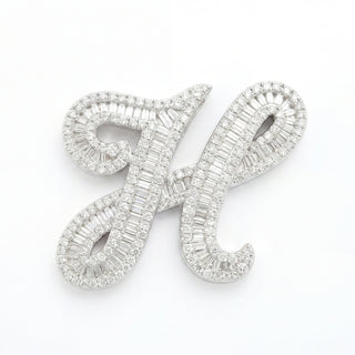 Classic Diamond Baguette Initial