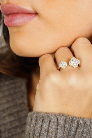 2-Stone Blossom Ring