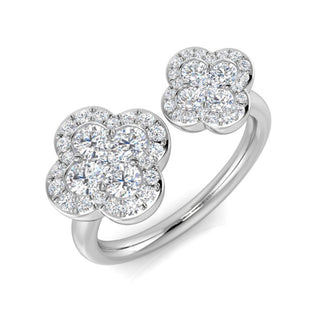 2-Stone Blossom Ring