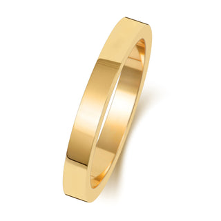 Flat-Shape Wedding Band