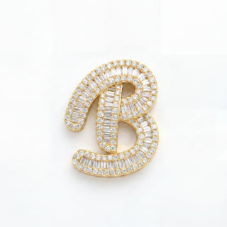 Classic Diamond Baguette Initial