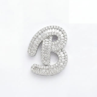 Classic Diamond Baguette Initial
