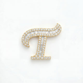 Classic Diamond Baguette Initial
