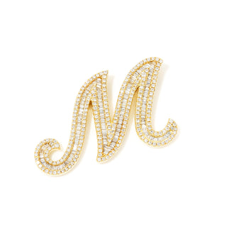 Yellow Gold Baguette Initials - Limited Edition