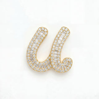 Classic Diamond Baguette Initial