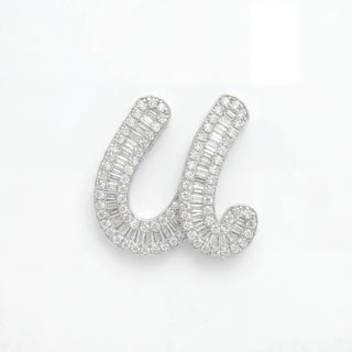 Classic Diamond Baguette Initial