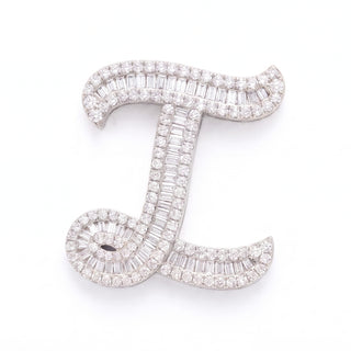 Classic Diamond Baguette Initial