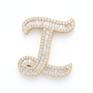 Classic Diamond Baguette Initial