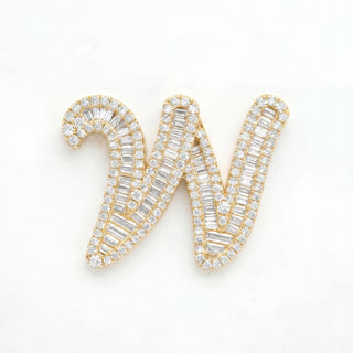 Classic Diamond Baguette Initial