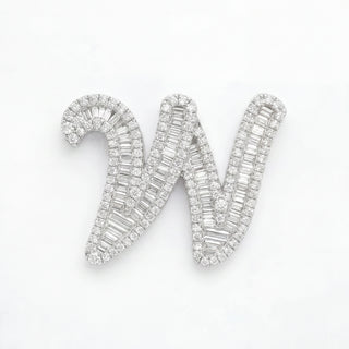 Classic Diamond Baguette Initial