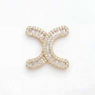 Classic Diamond Baguette Initial