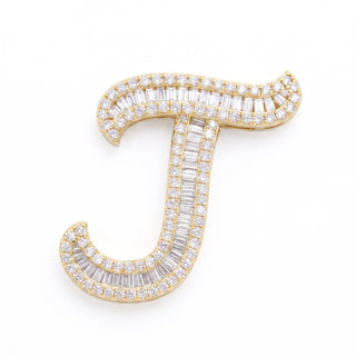 Classic Diamond Baguette Initial