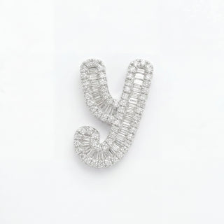 Classic Diamond Baguette Initial