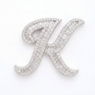 Classic Diamond Baguette Initial