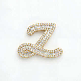Classic Diamond Baguette Initial