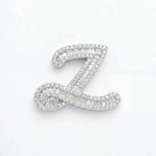 Classic Diamond Baguette Initial