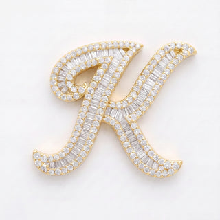 Classic Diamond Baguette Initial