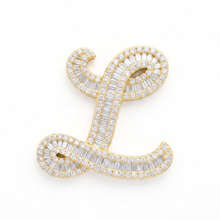 Classic Diamond Baguette Initial