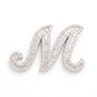 Classic Diamond Baguette Initial