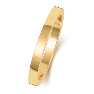 Flat-Shape Wedding Band