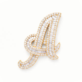 Classic Diamond Baguette Initial