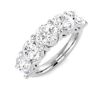 Five Stone Half Eternity Diamond Ring