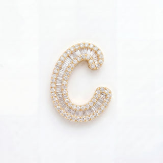 Classic Diamond Baguette Initial