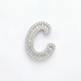 Classic Diamond Baguette Initial